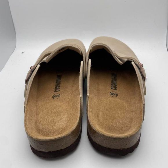 CUSHIONAIRE Women's Hana Cork Footbed Clog STONE 8.5 - Picture 4 of 5